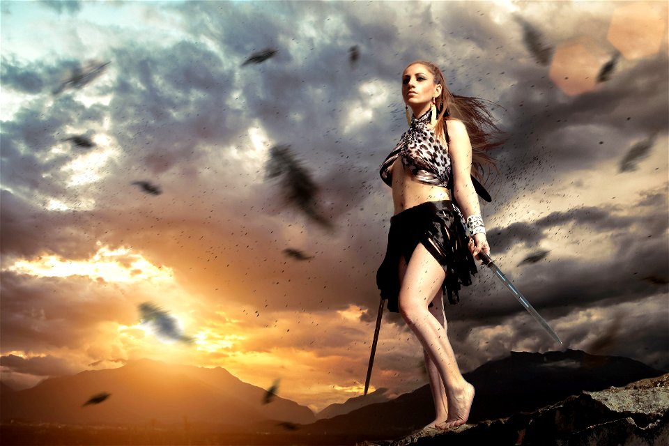 Warrior Sword Feather
