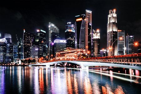 Singapore Night Cityscape photo
