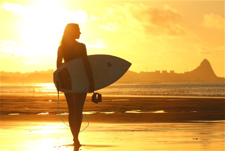 Sunset Beach Surfer
