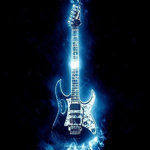 Electric Guitar Lightning photo