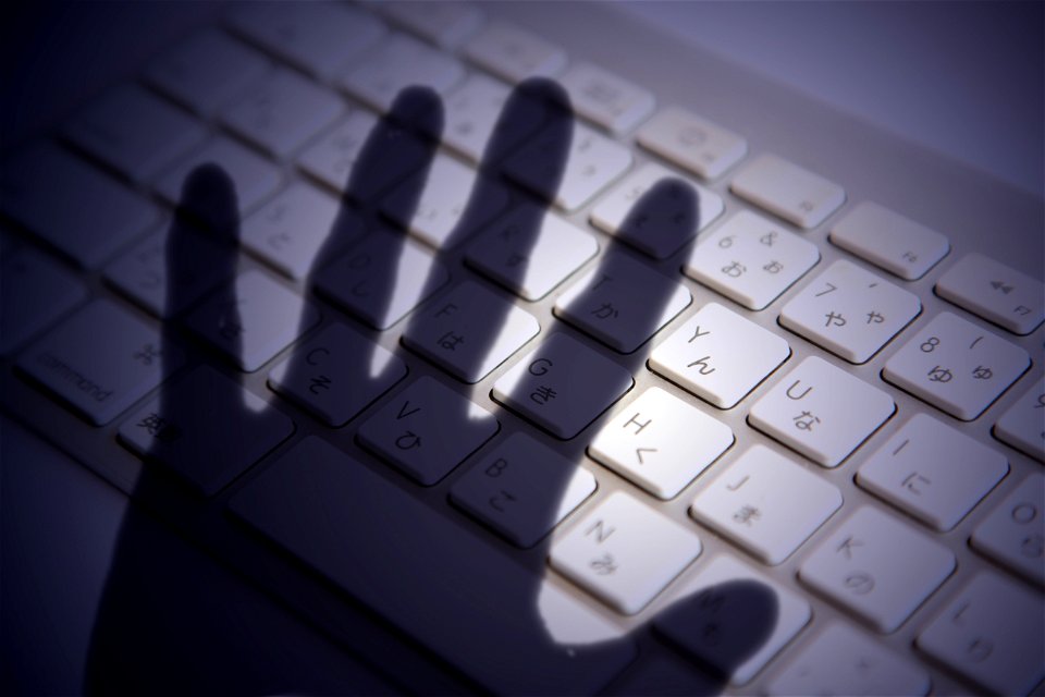 Cybercrime Keyboard Hand
