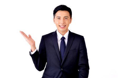 Businessman Introducing