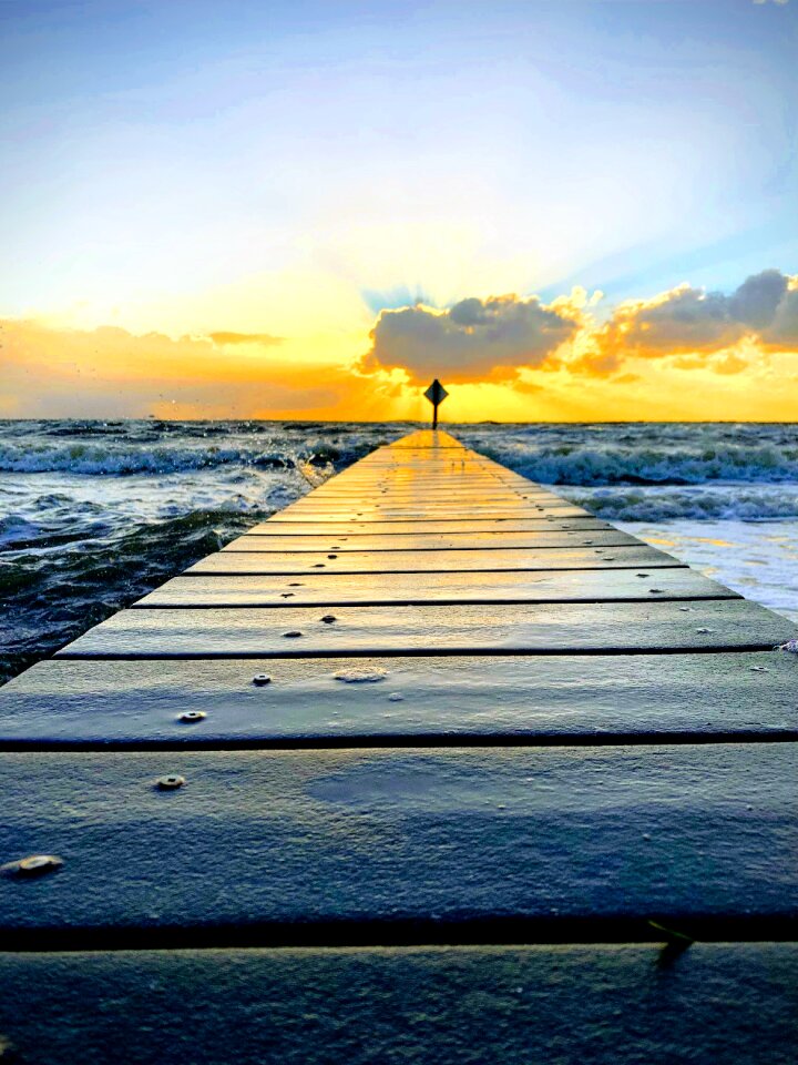 Dusk sea nature