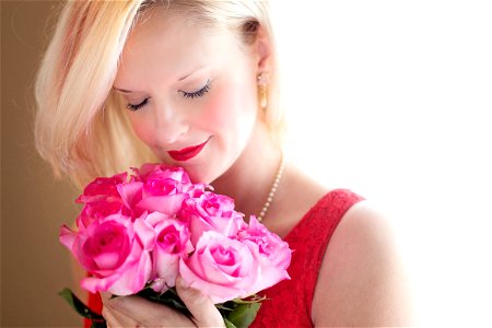 Woman Roses photo