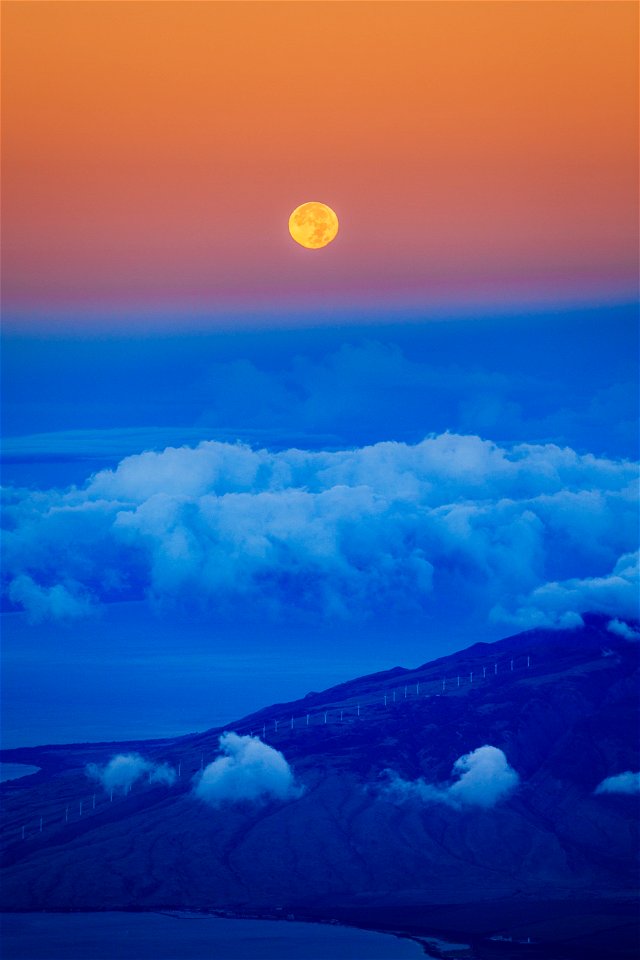 Moon Peninsula Clouds photo
