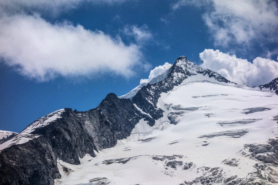 Snow mountains landscape