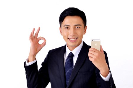 Businessman Ok Smartphone