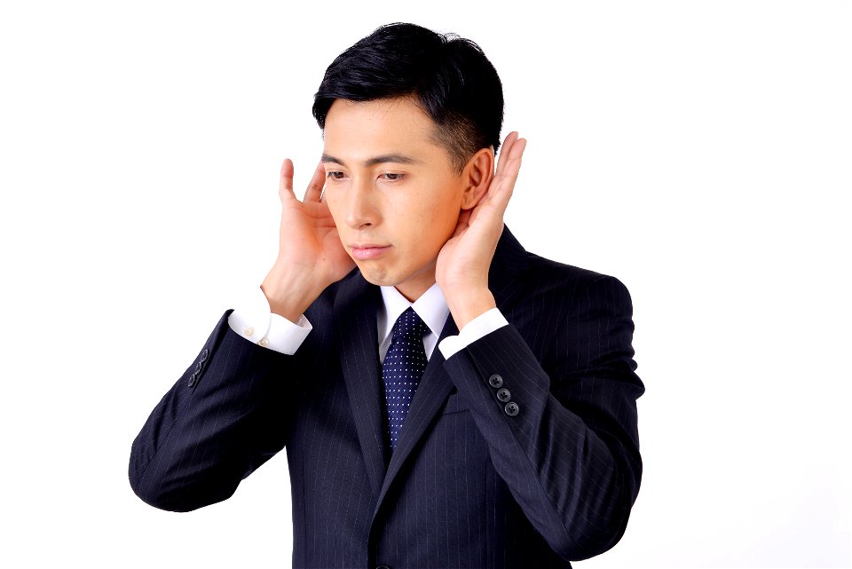 Businessman Listening