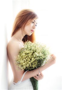 Woman Flower photo