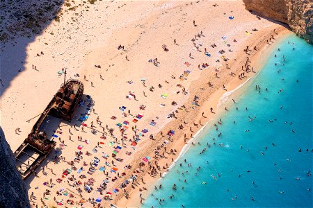 Zakynthos Beach Sea Bathing photo