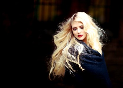 Woman Blond Hair photo