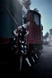 Woman Train photo