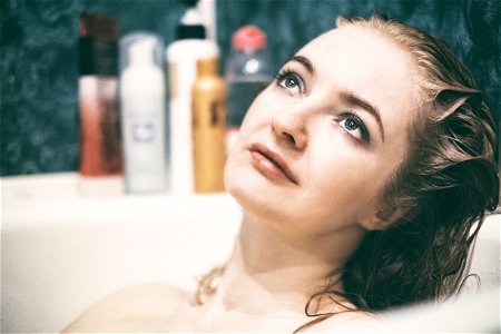 Woman Bathing photo