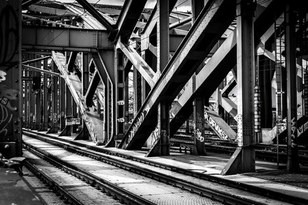 Bridge construction steel travel photo
