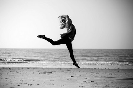 Woman Jump photo