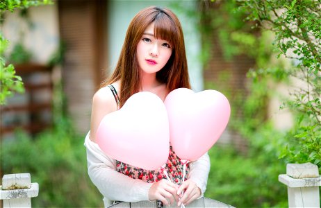 Woman Heart Balloon photo