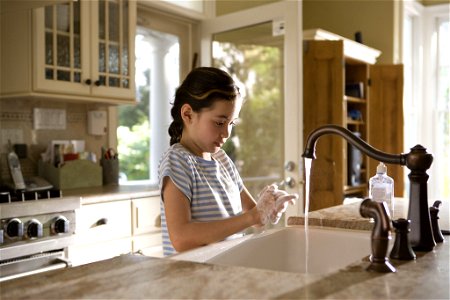 Girl Hand Washing