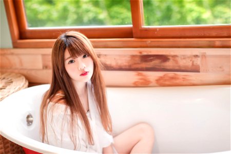 Woman Bathtub