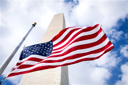 Washington Monument Stars And Stripes
