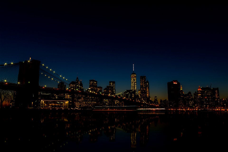 Brooklyn Bridge Night photo