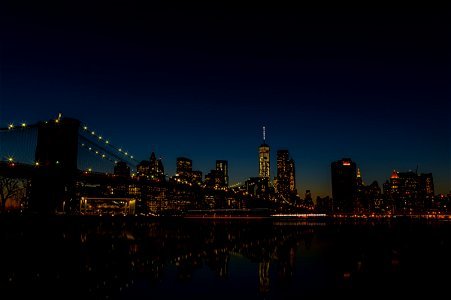 Brooklyn Bridge Night photo