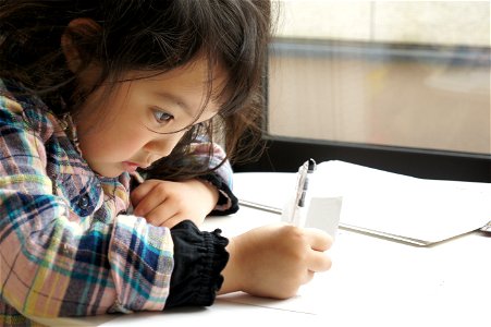 Girl Studying photo