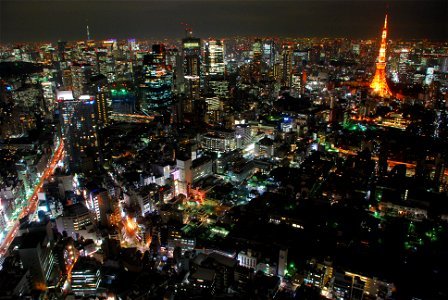 Tokyo Night Cityscape