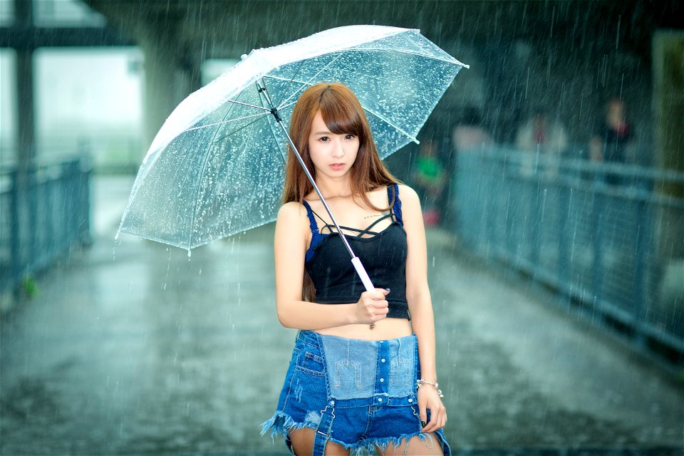 Woman Rain Umbrella