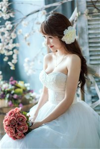 Wedding Dress Woman photo