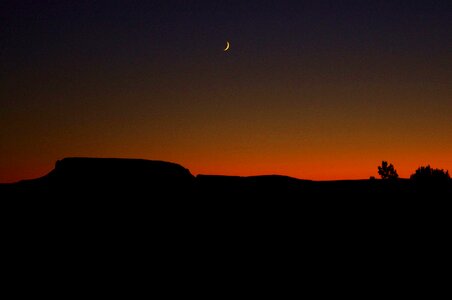 Afterglow mesa dusk photo