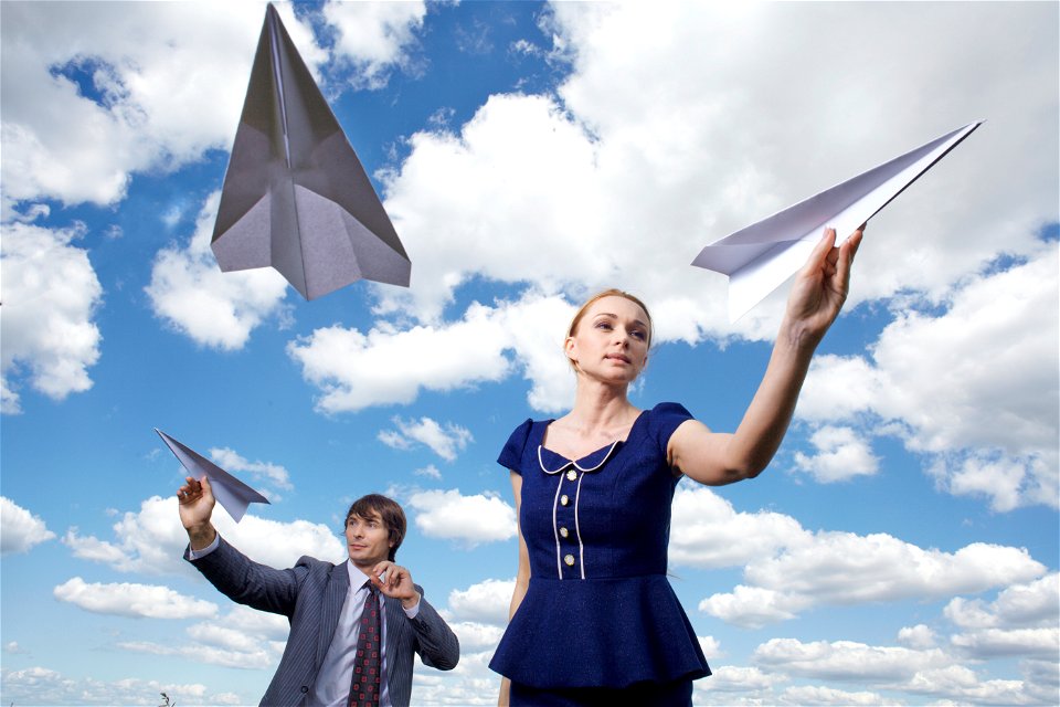 Paper Airplane Couple