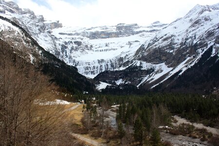 Snow landscape pyrenees