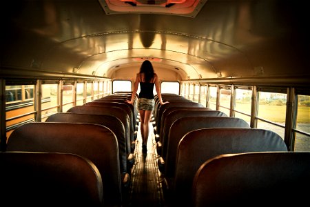 Woman Bus photo