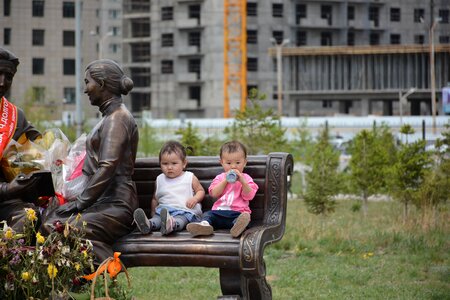 Children twins girl and boy