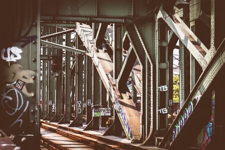 Bridge construction steel travel photo