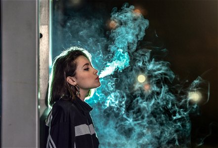 Woman Cigarette photo
