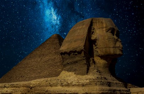 Pyramid Sphinx Milky Way