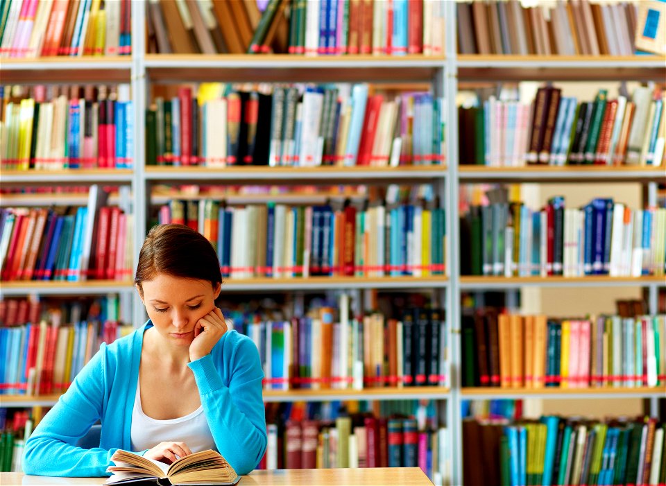 College Student Reading