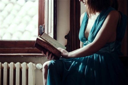 Woman Reading Book photo