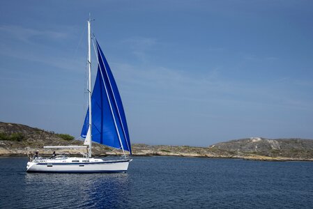 Sailing summer ship photo