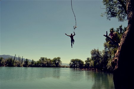 Rope Swing Diving photo