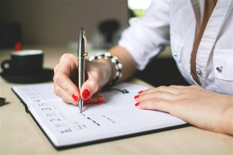 Personal Organizer Writing