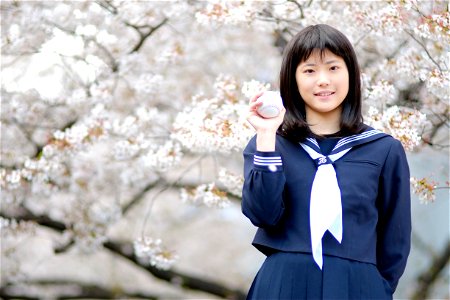 High Schooler Girl Baseball