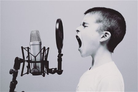 Boy Singing photo