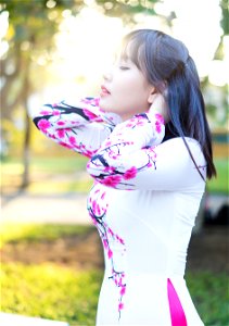 Woman Ao Dai photo