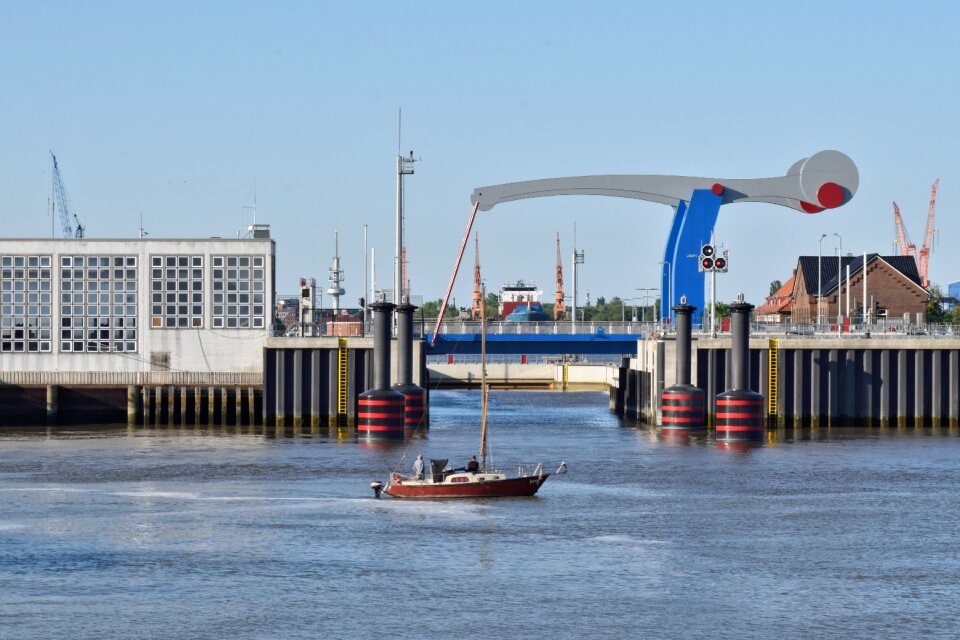 Bridge port emden germany