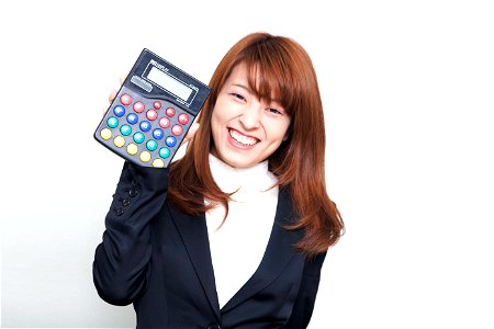 Businesswoman Calculator photo