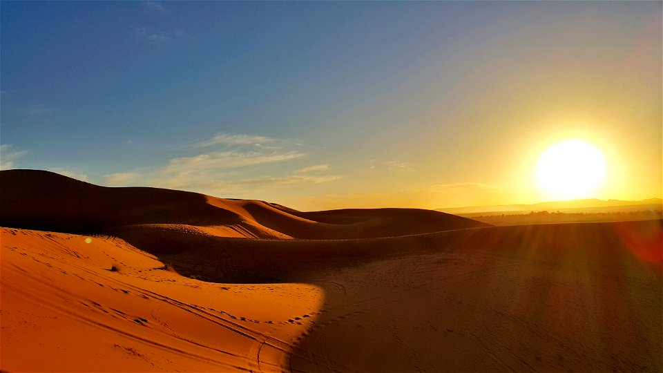 Sahara Desert Sunset photo