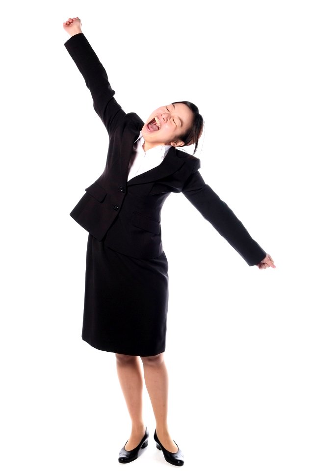 Businesswoman Yawn