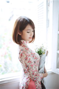 Woman Ao Dai photo